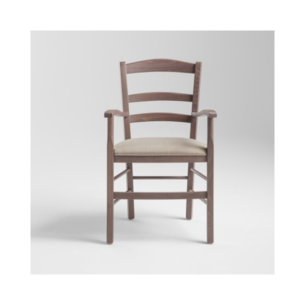 Rustic chair with armrests - Venezia