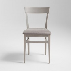 Wood chair padded seat - Milano