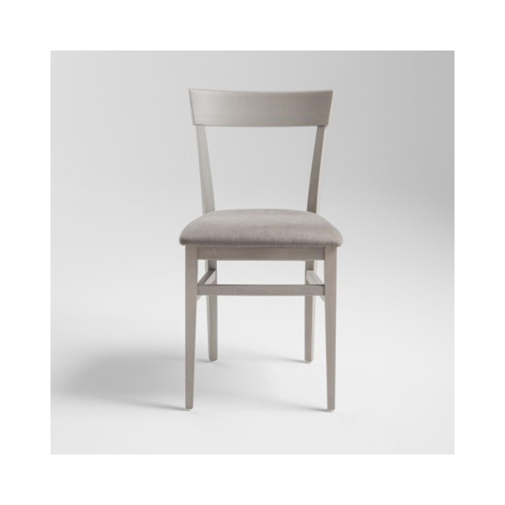 Wood chair padded seat - Milano