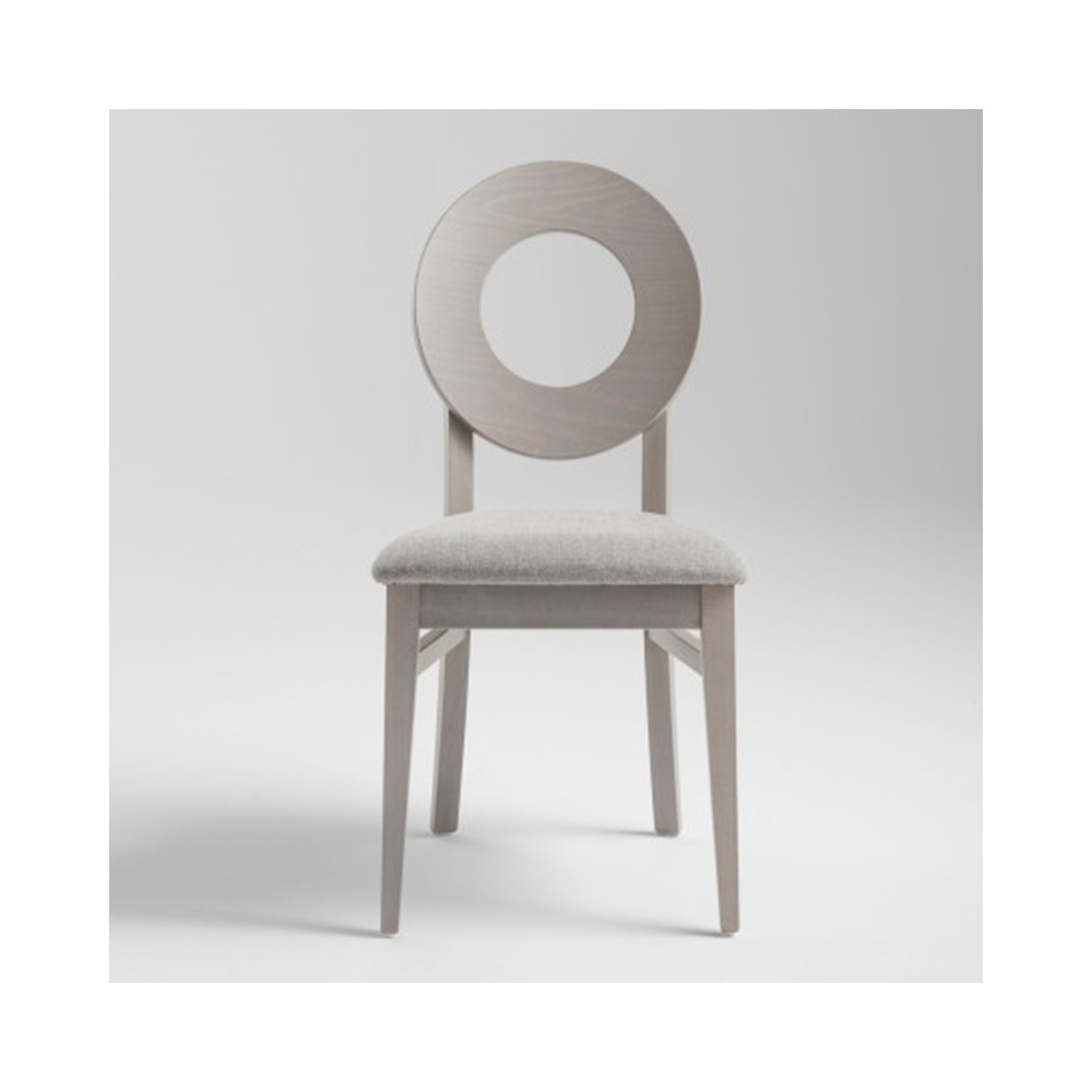 Wood chair with padded seat - Dea