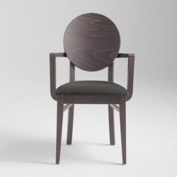 Armchair with padded seat - Woody