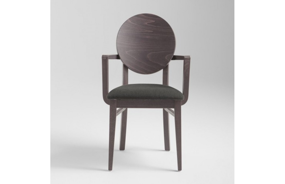 Armchair with padded seat - Woody