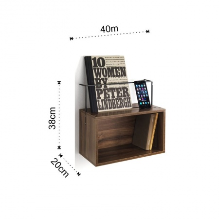 Shelf - bedside with storage compartment