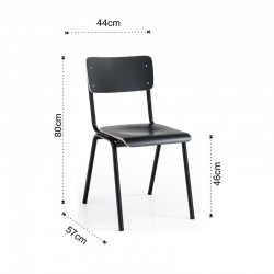 Stackable chair in multilayer - School
