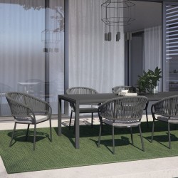 Garden chair in aluminium and rope - Pleasure