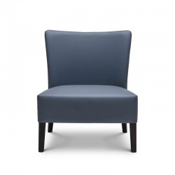 Noblesse lounge armchair in fabric or synthetic leather