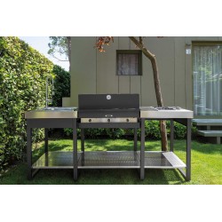Outdoor kitchen with BBQ and hob - Yellowstone 2