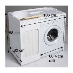 Mobile lavatoio con vano lavatrice da esterno - Lavacril