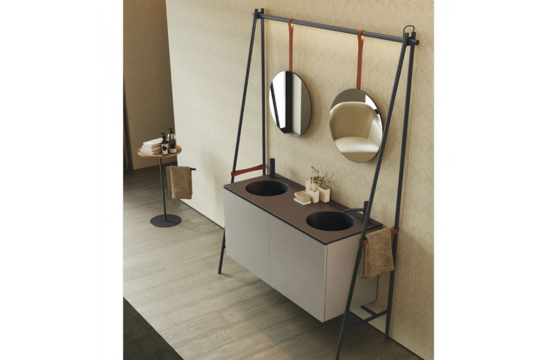 Bathroom cabinet with double sink - Altalena