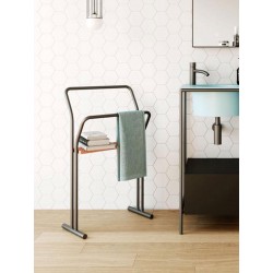 Bathroom composition with square sink cabinet - Pilotì 3