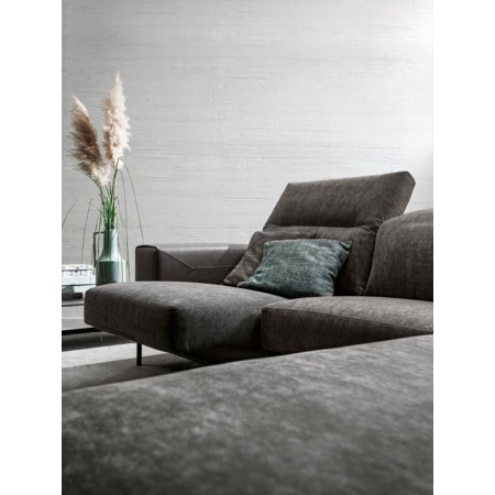 Sofa with Storage Peninsula and LED Light  - Zippy