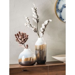 Low ceramic vase - Desert