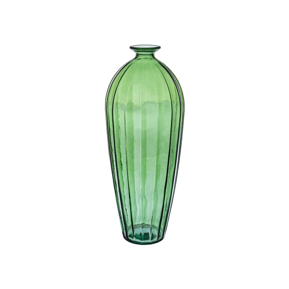 Vase large in green glass - Zuri