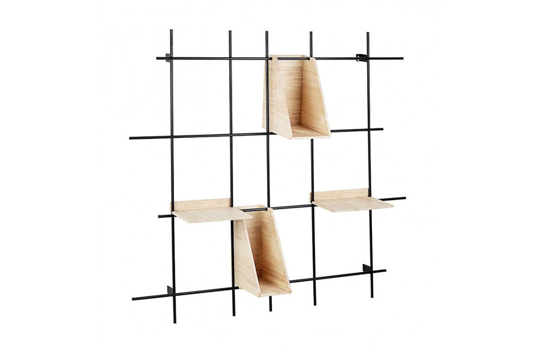 Panel shelf with grid for desk - Job