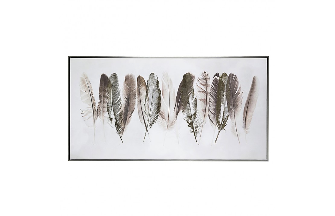 Oil painting with feathers - Fly