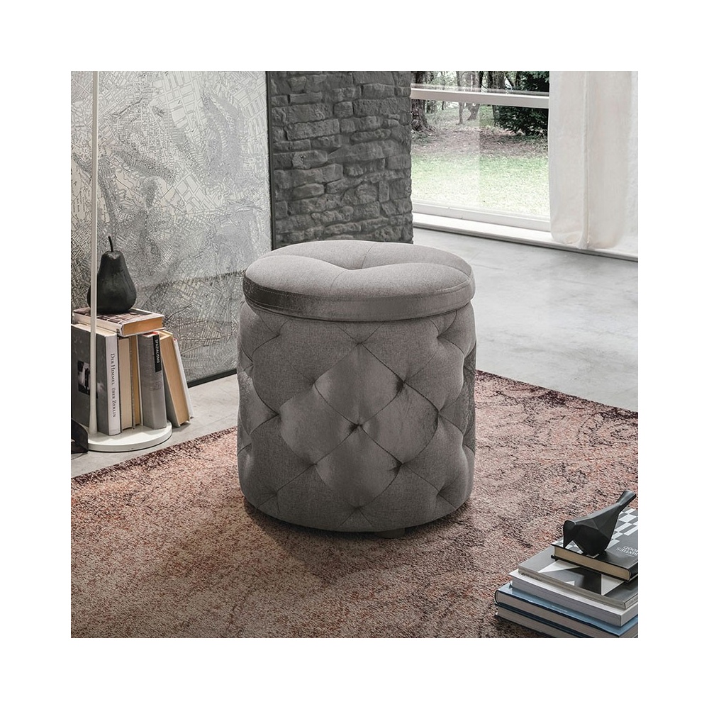 Storage pouf in velvet - Pupo 2 | ISA Project
