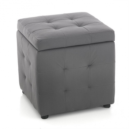 Container Pouf in leatherette - Serge