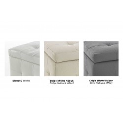 Container Pouf in leatherette - Serge