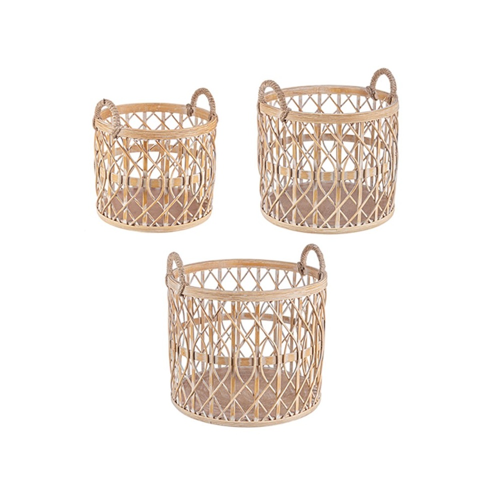 Set of 3 Storage basket in Bamboo - Tao