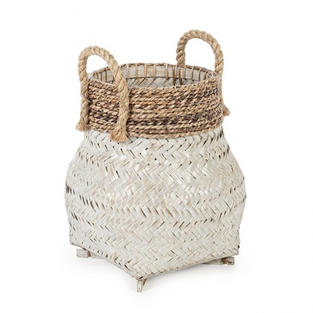 Storage basket in Bamboo and rope woven - Dora