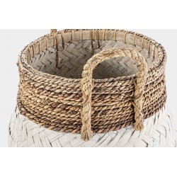 Storage basket in Bamboo and rope woven - Dora