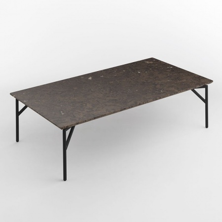 Coffee table in marble and metal - Tout Le Jour