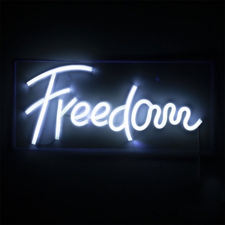 Neon led light Freedom writing - Libertà