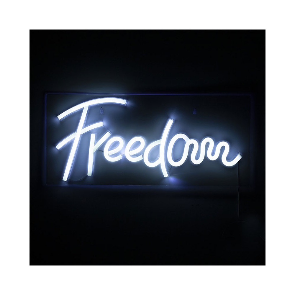 Luce Neon led con scritta Freedom - Libertà