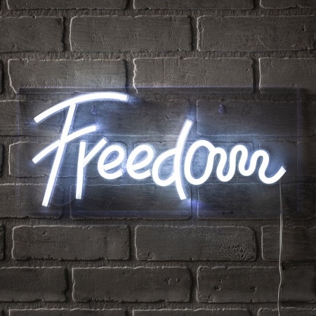 Neon led light Freedom writing - Libertà