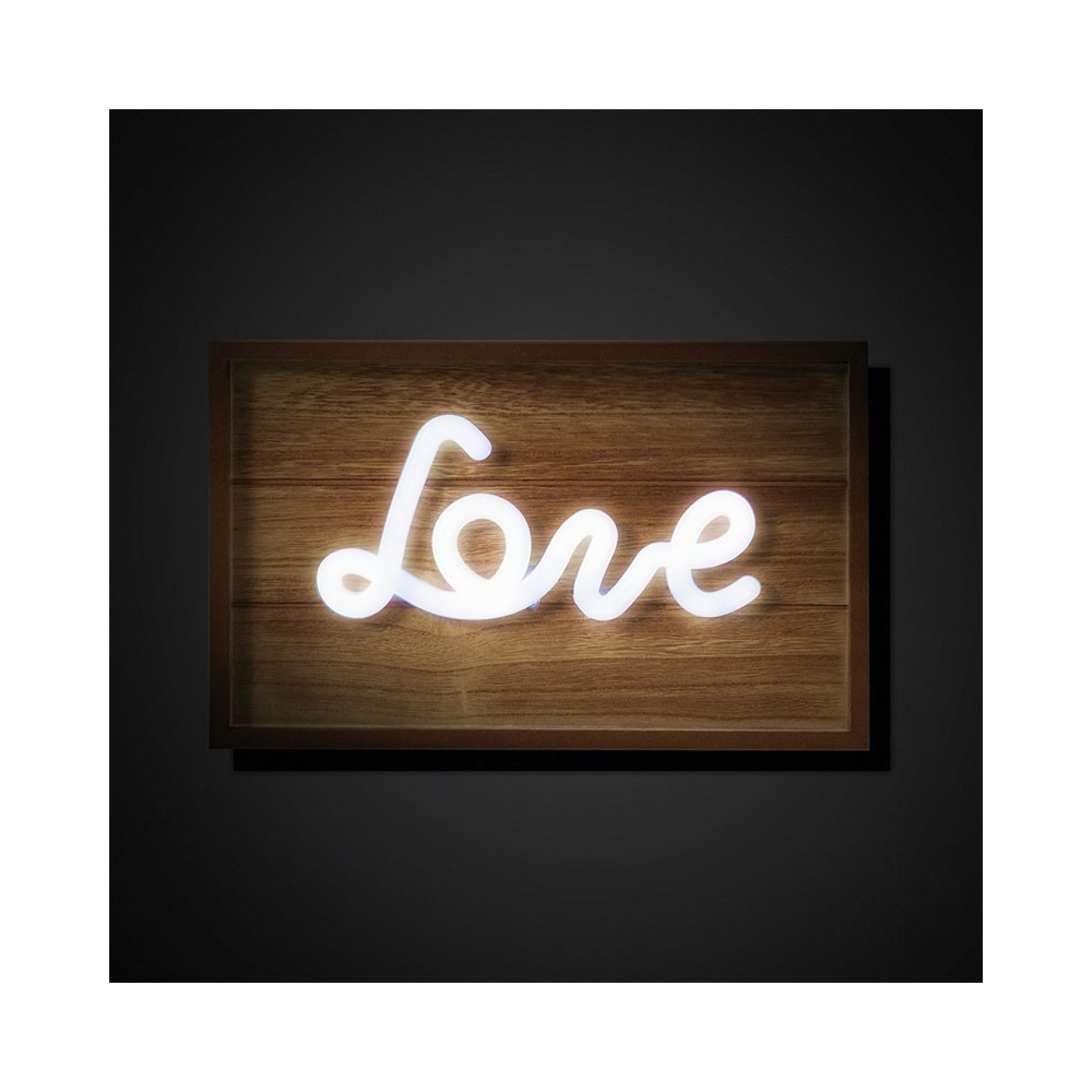 Bright panel with Love writing - Amor