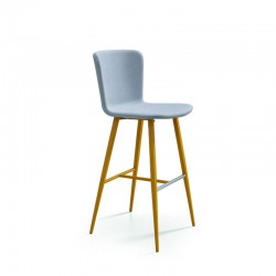 Padded stool H. 65/75 cm - Calla