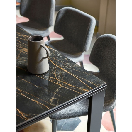 Tavolo con piano in vetro/ceramica - Marcopolo