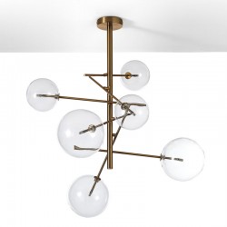 Suspended Lamp with glass balls - Celine