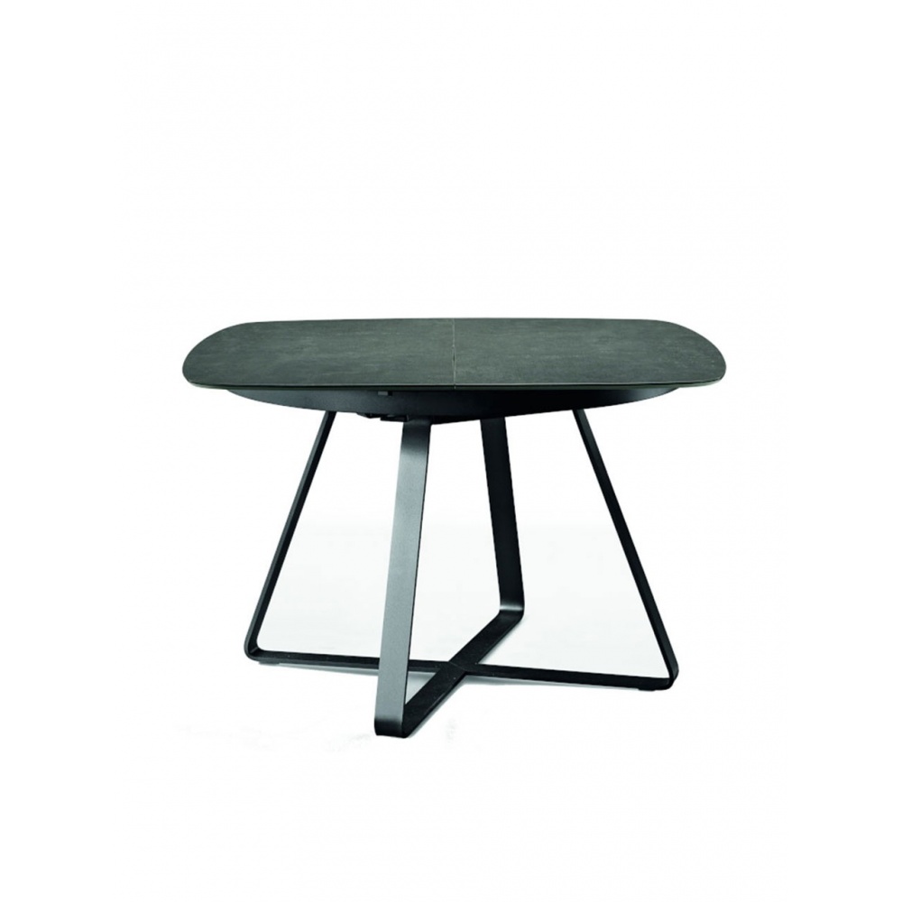 Tavolo quadrato allungabile con piano in legno/ceramica - Paul