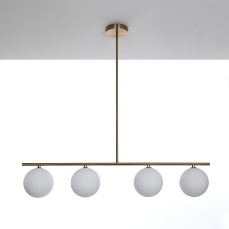 Suspended Lamp in brass and glass - Grace