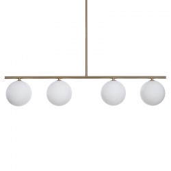 Suspended Lamp in brass and glass - Grace