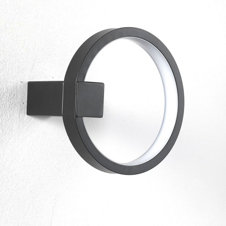 Applique LED in alluminio nero / oro - Circle