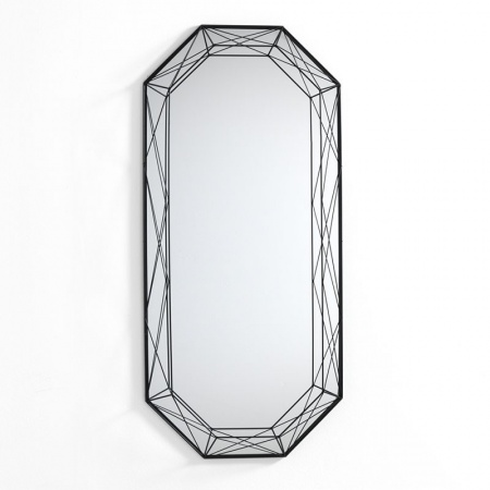 Specchio in metallo nero - Gem