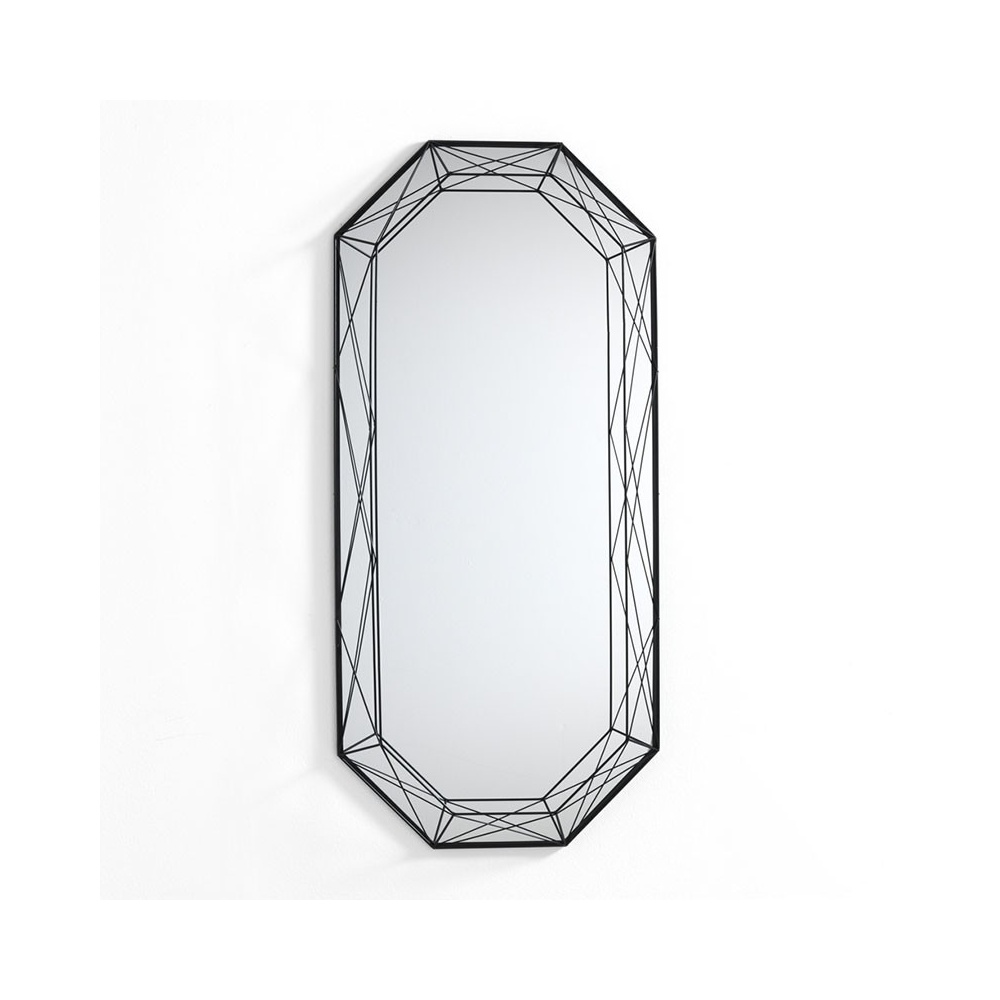 Specchio in metallo nero - Gem