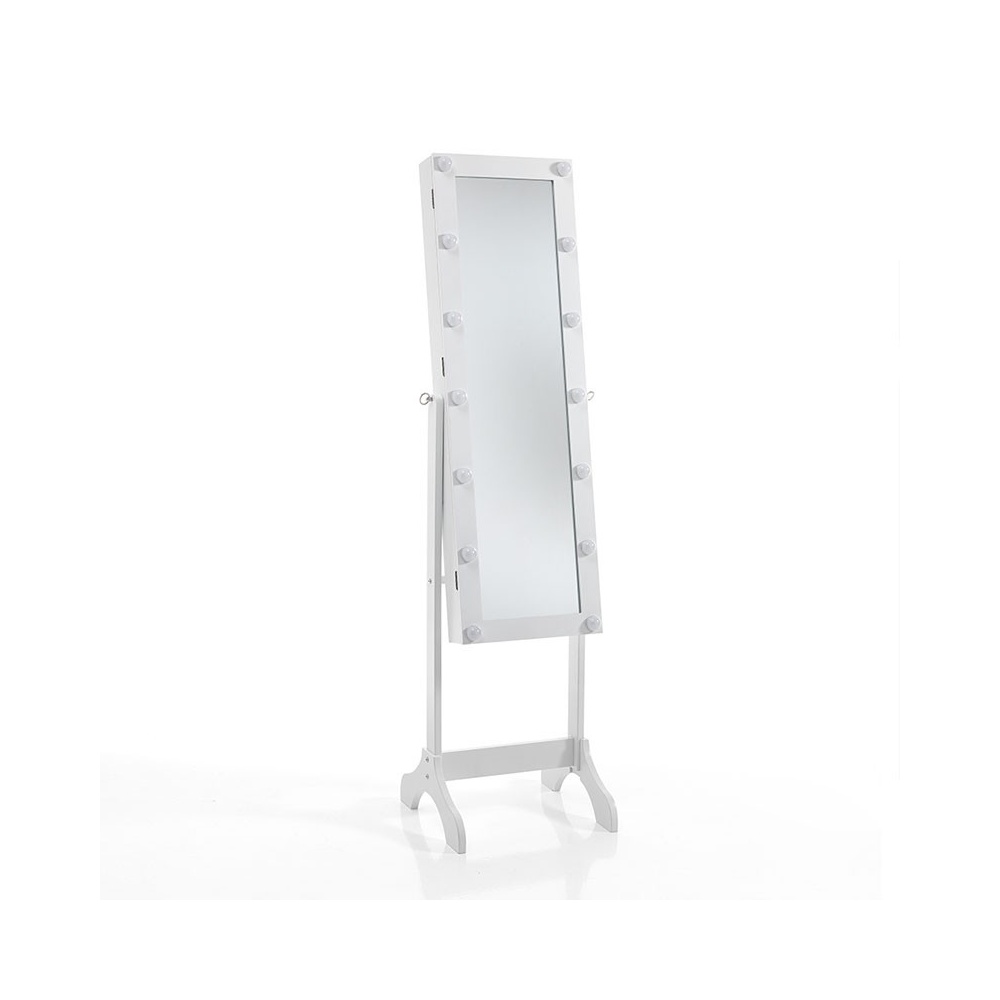 Mirror with storage compartment and LED light - Rimmel