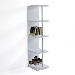 Bookcase in white lacquered - Elle