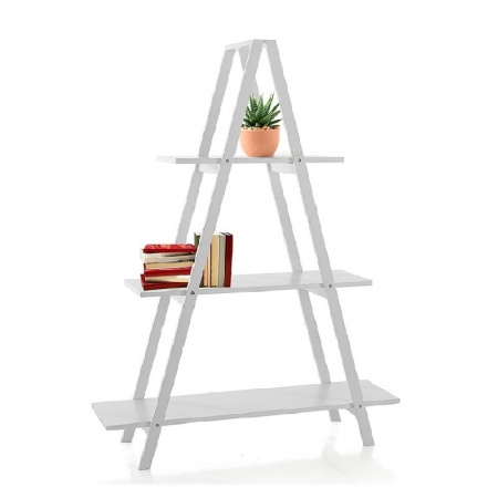 Bookcase in white lacquered - Step