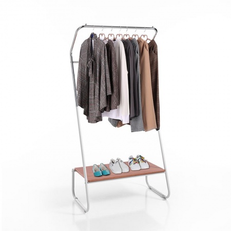 Stand clothes hangers with shelf - Olmo