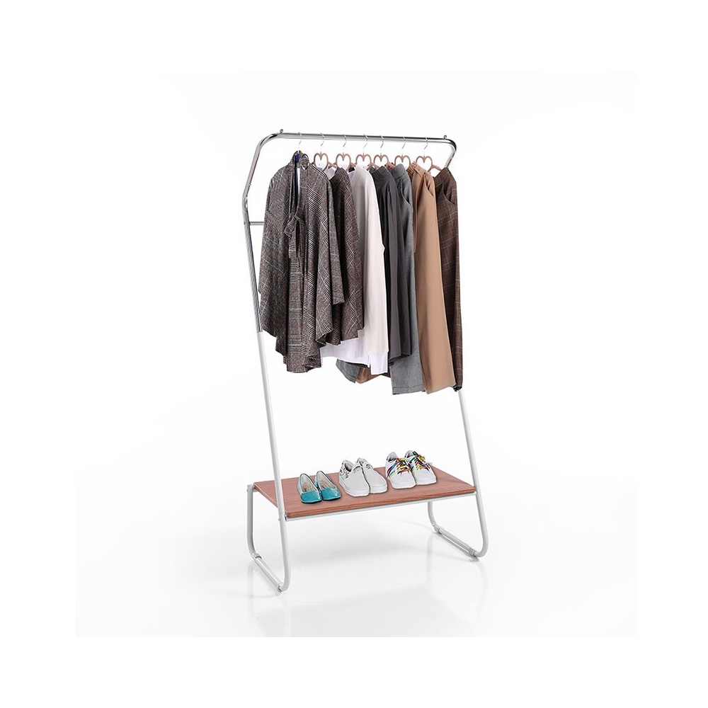 Stand clothes hangers with shelf - Olmo