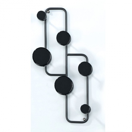 Wall clothes hangers in black steel - Blow