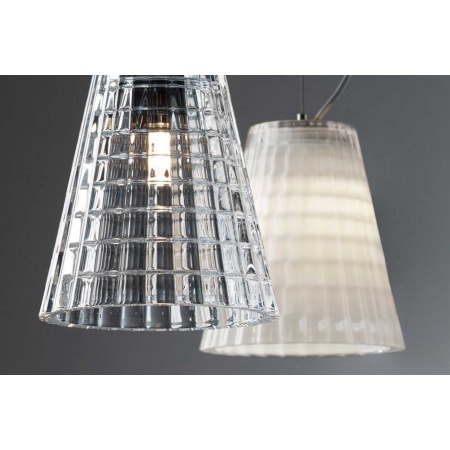 Flow suspension lamp glass and metal
