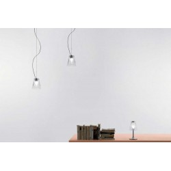 Flow suspension lamp glass and metal