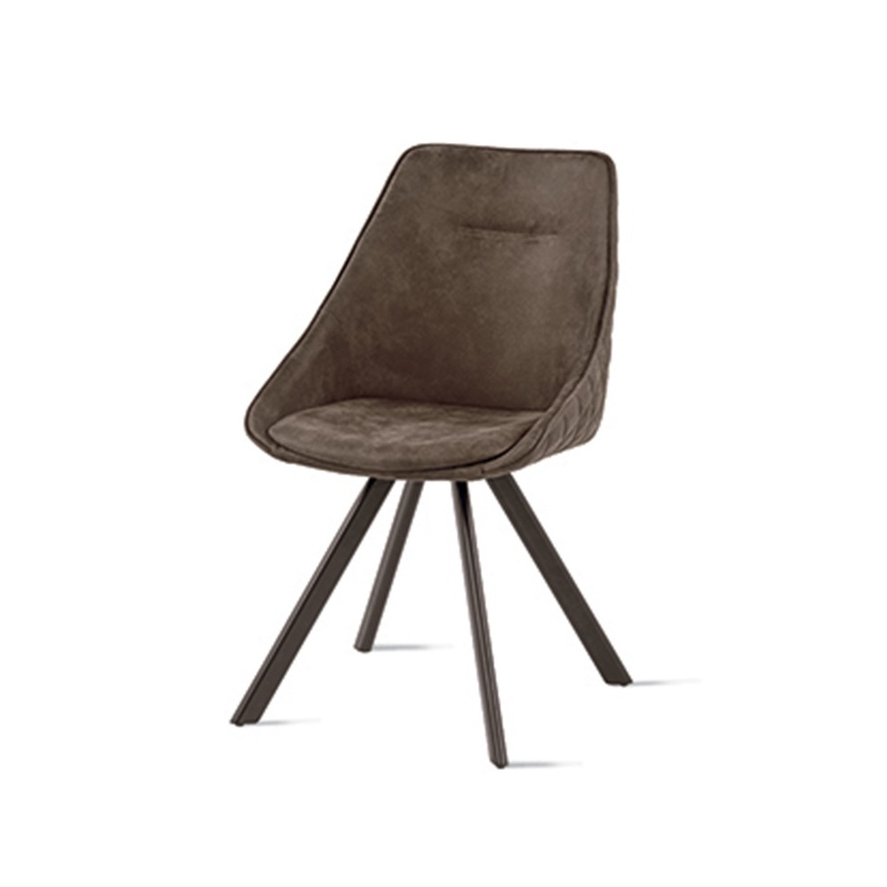 Padded chair in eco-leather -Bilbao