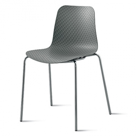 Stackable chair with metal legs - Colonia