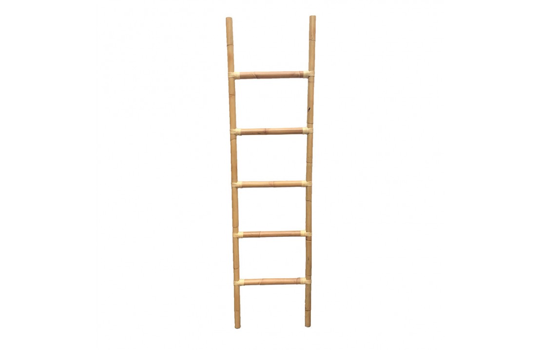 Ladder Towel Rack in rattan - Climb